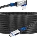 Câble USB-C low profile 5m coudé