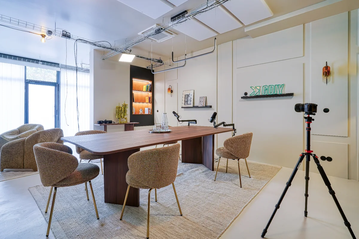 Studio 71 Paris — vue d'ensemble configuration podcast filmé